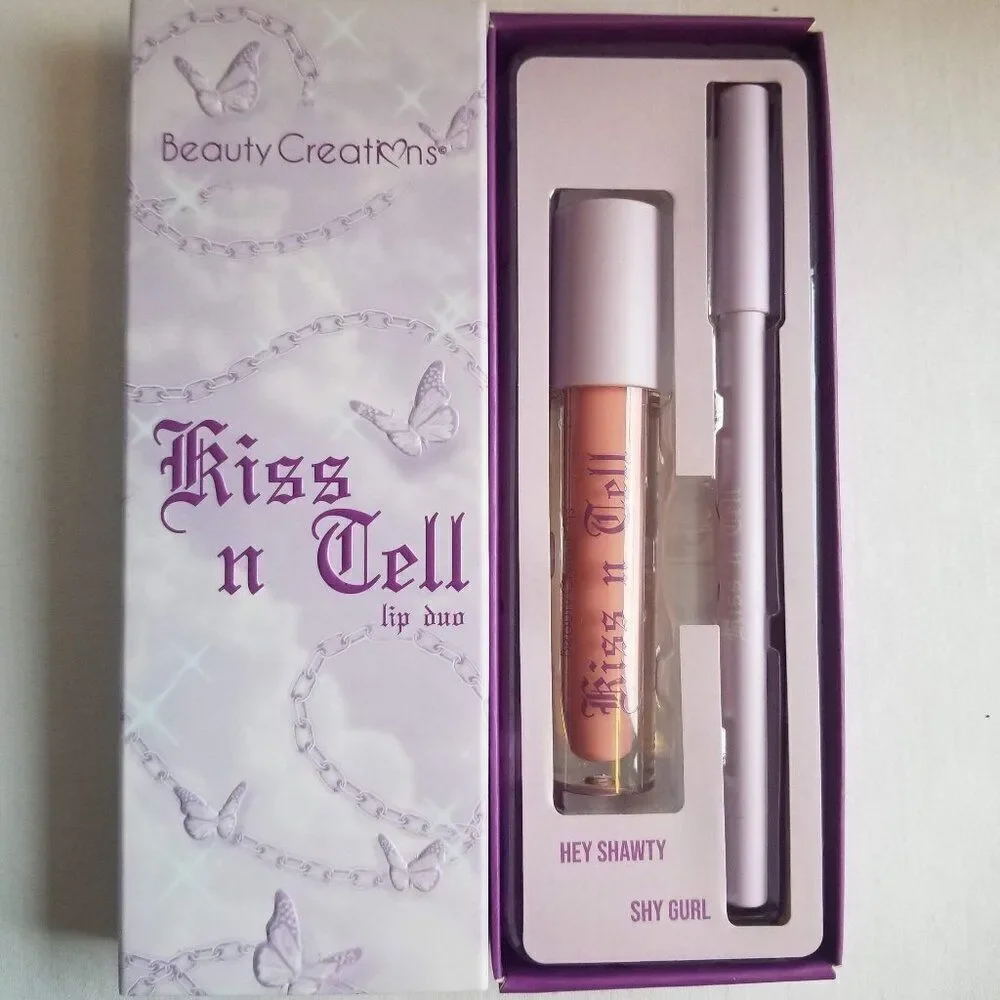 Beauty Creations - Baby Girl Lip Duo in Kiss N Tell: Shy Girl (Deep-brown Line)